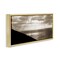 Stupell Industries Sepia Rays on Beach Framed Floater Canvas Wall Art Design by Noah Bay
